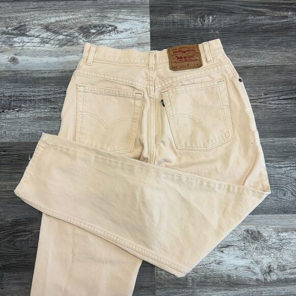 Vintage 80s Levis 550‎ Peach Womens 8 Relaxed Fit Tapered Leg Mom Jeans USA - Picture 3 of 12